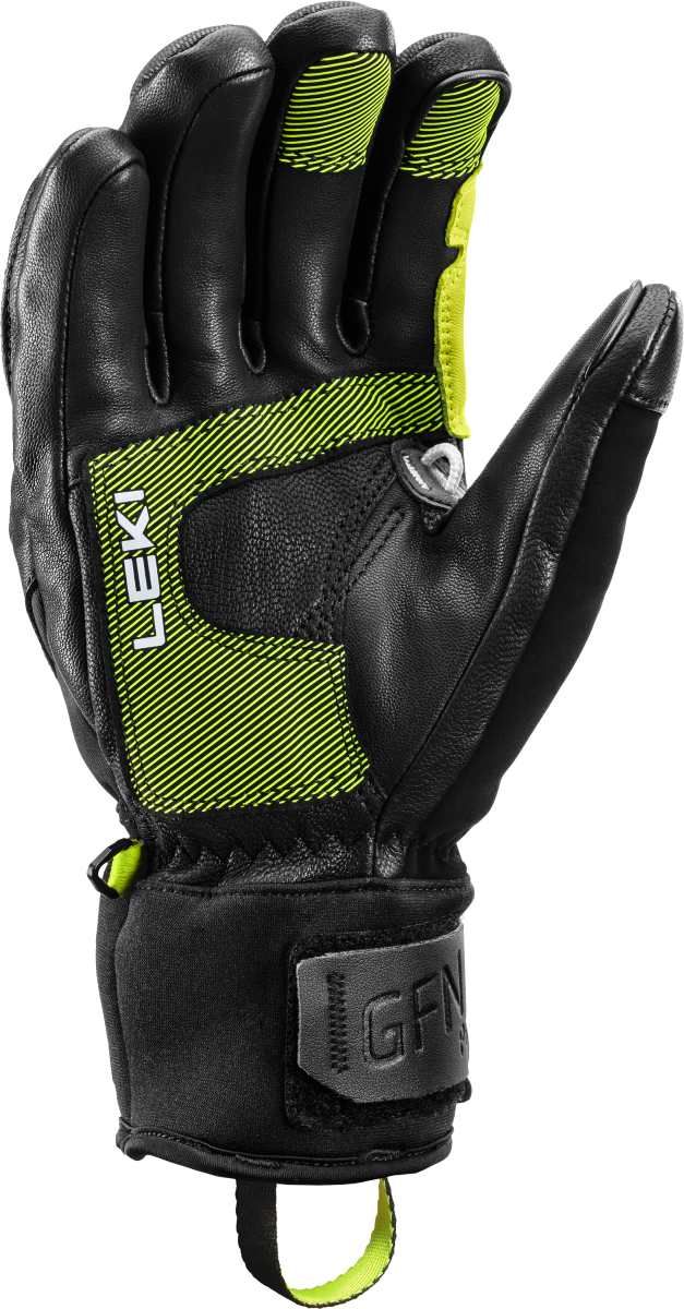 Rukavice LEKI Griffin Pro 3D, black-lime-white
